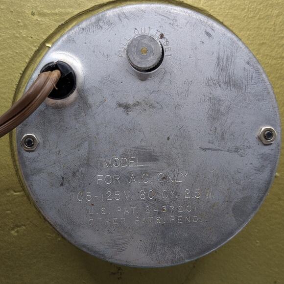 Vintage Blue and Brass Judaica Hebrew 12 Tribes Electric Mantle Clock Israel - Picture 6 of 7